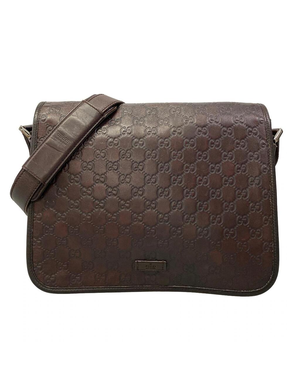 Gucci Guccissima Dark Brown Leather #372111G57B